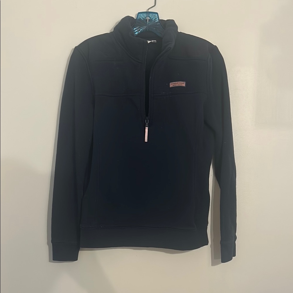 Vineyard Vines Black Quarter-Zip Sweatshirt